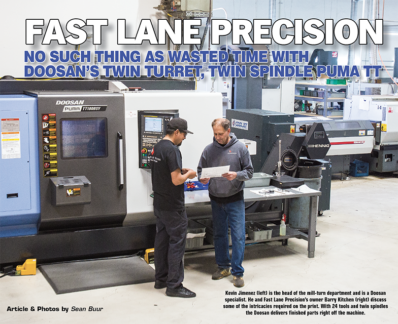 No such thing as wasted time with Doosan’s twin turret, twin spindle Puma TT – Fast Lane Precision