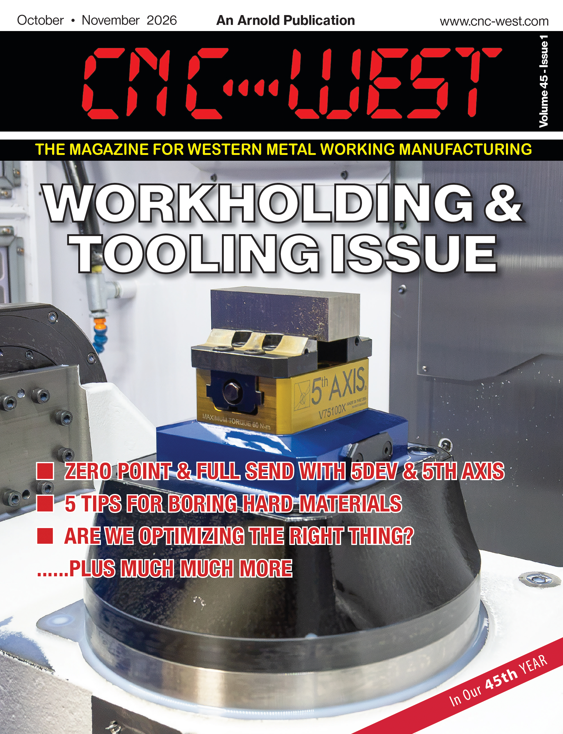 photo of a machine holding a part for tooling and workholding issue